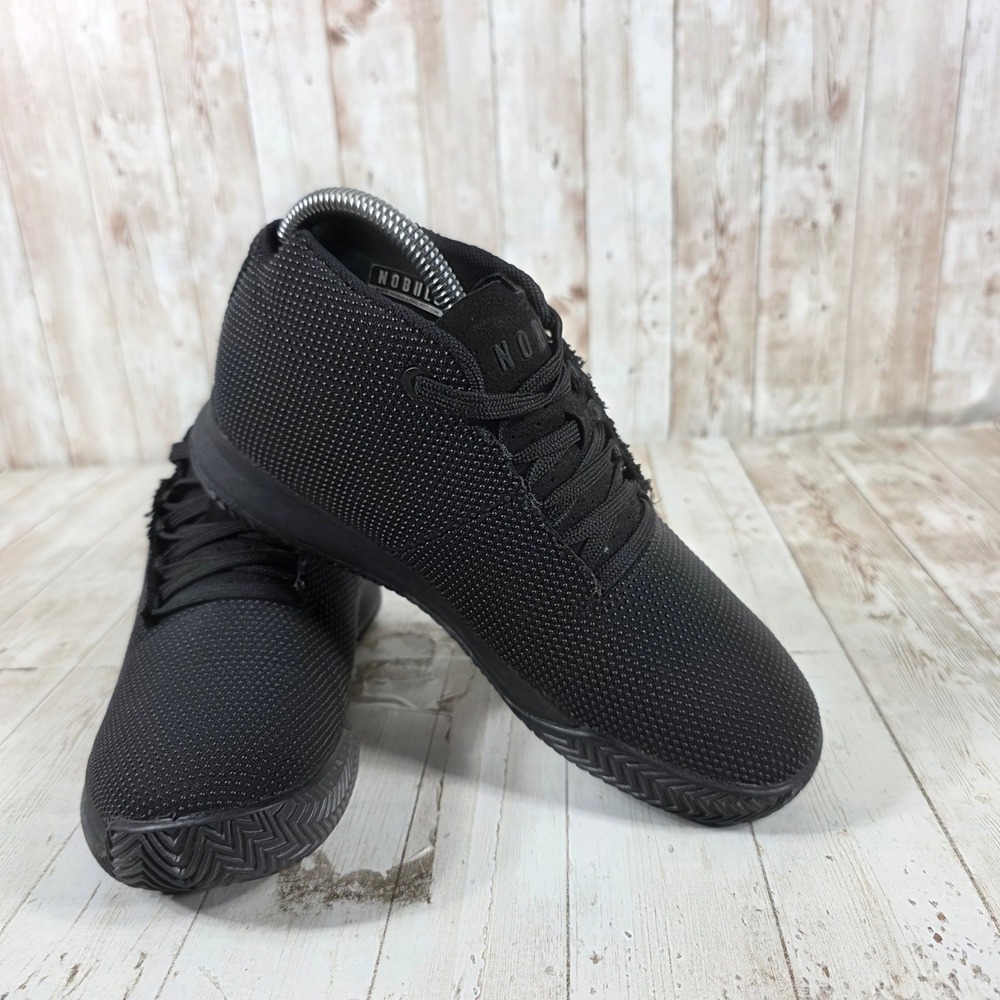 NOBULL High-Top Trainer Black Heather SuperFabric Womens 6.5 Mens 5 Sneakers - Picture 8 of 8